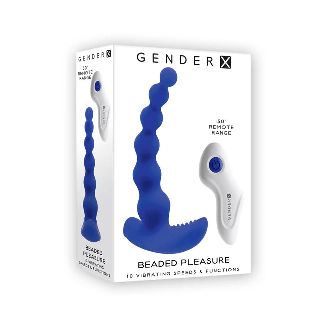 Gender X Beaded Pleasure Rechargeable Silicone Anal Beads with Remote Control