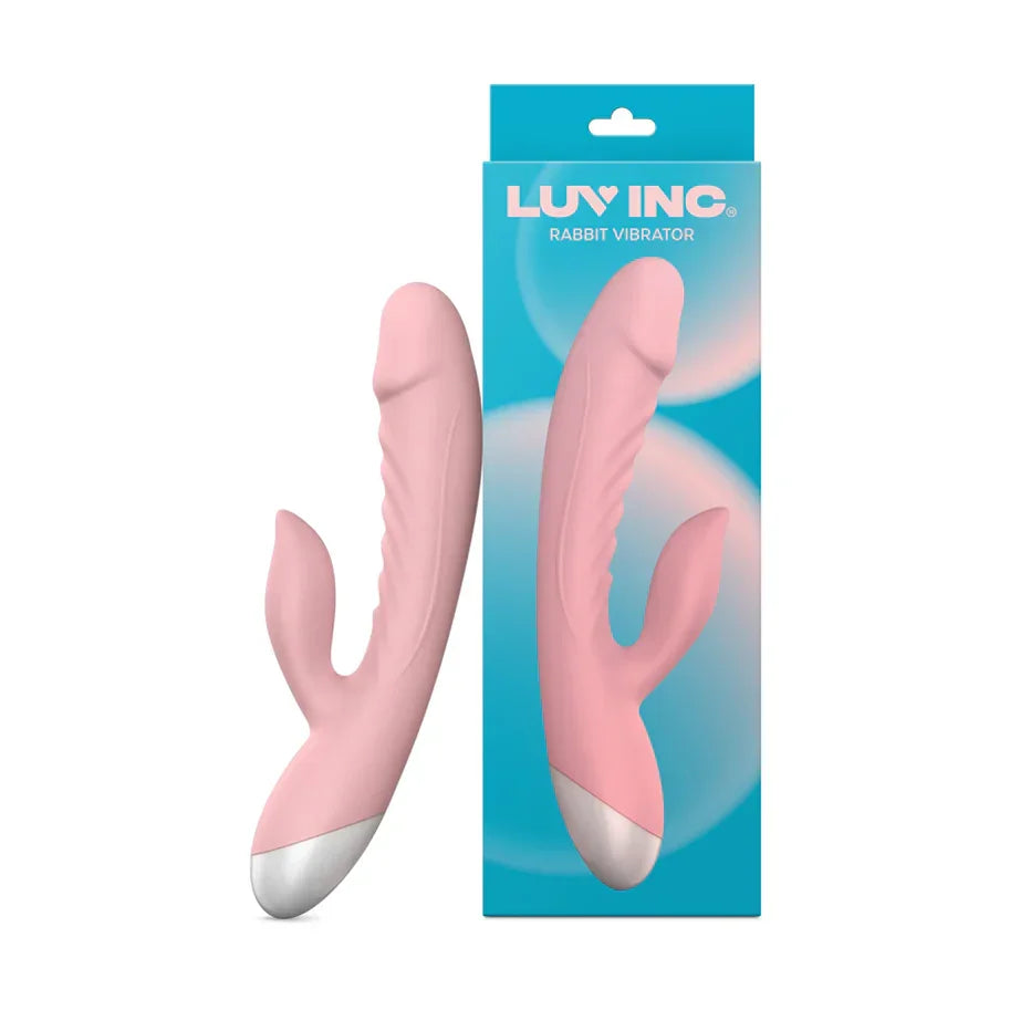 Luv Inc Rv20 Rabbit Vibrator Rechargeable Silicone Dual Stimulator