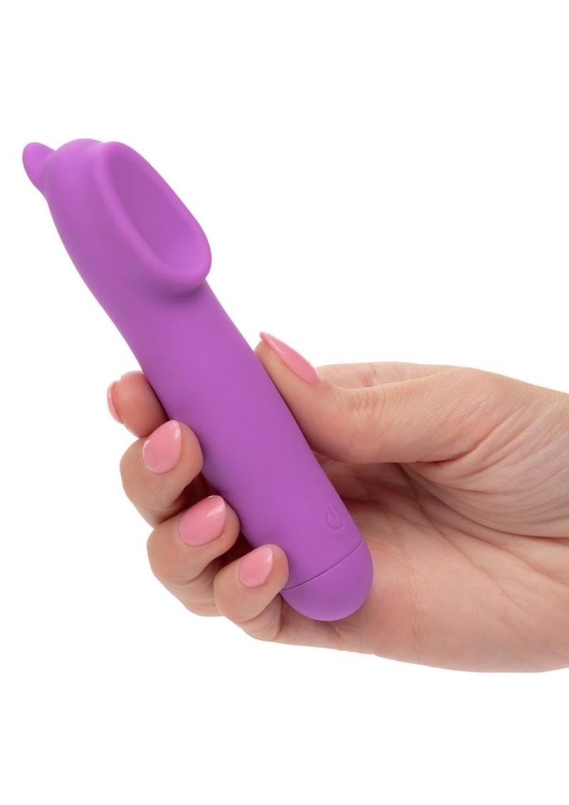 First Time Rechargeable Silicone Hummer Stimulator - Purple