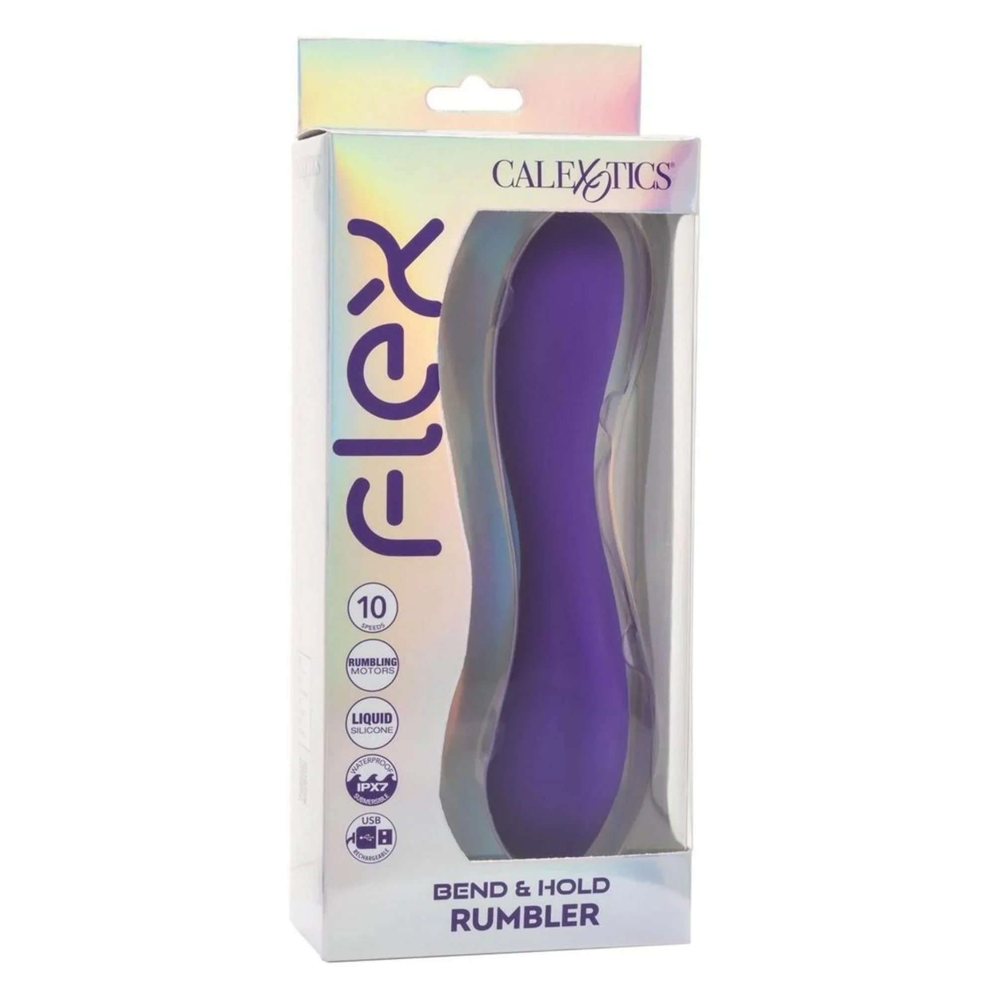 CalExotics Flex Bend & Hold Rumbler Rechargeable Silicone Vibrator