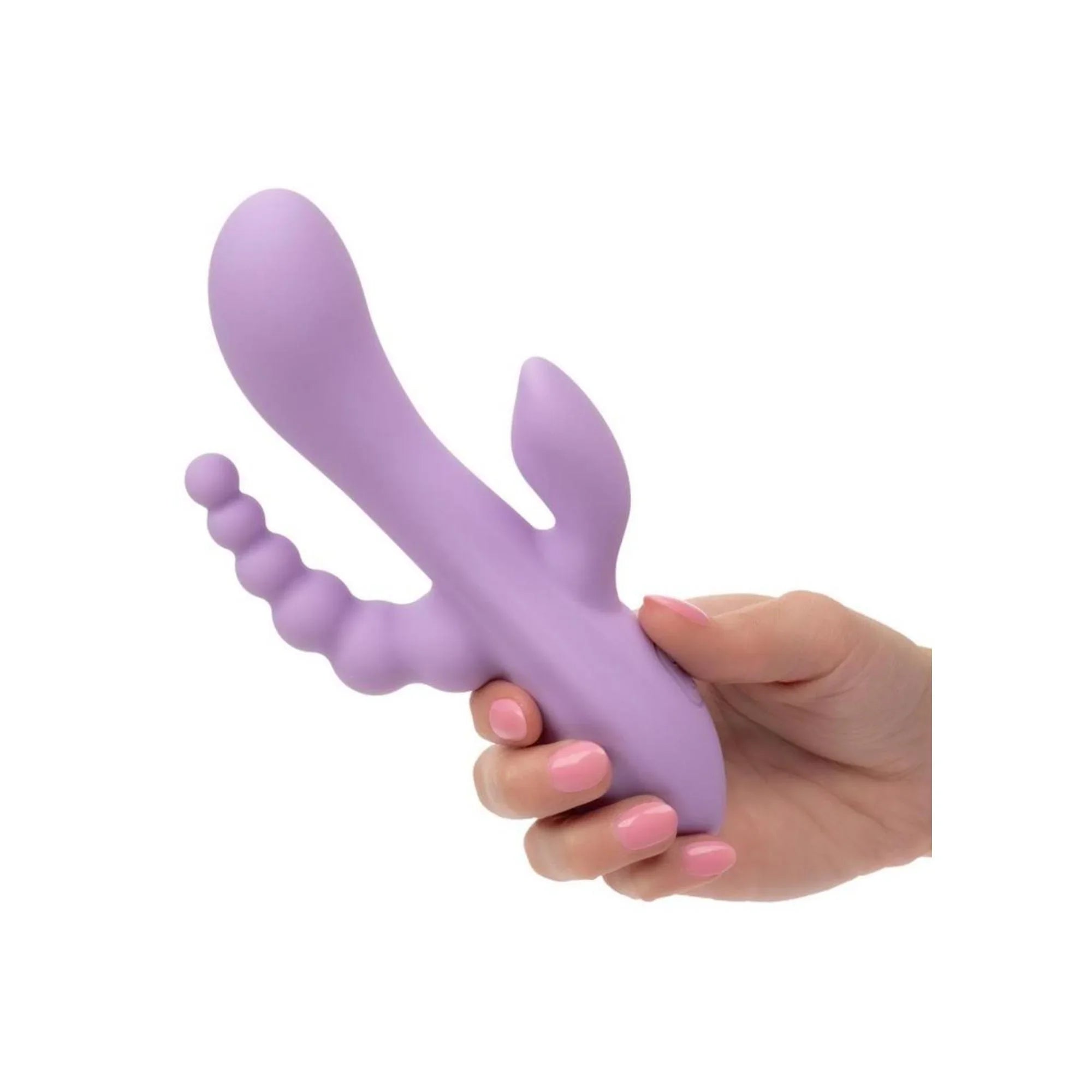 CalExotics Flex Bend & Hold Triple Rumbler Rechargeable Silicone Vibrator