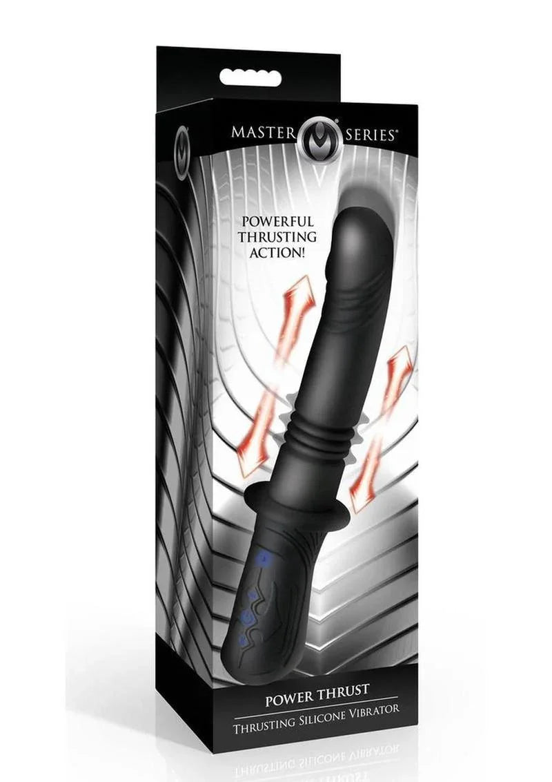 Master Series Power Thrust Rechargeable Thrusting Silicone Vibrator