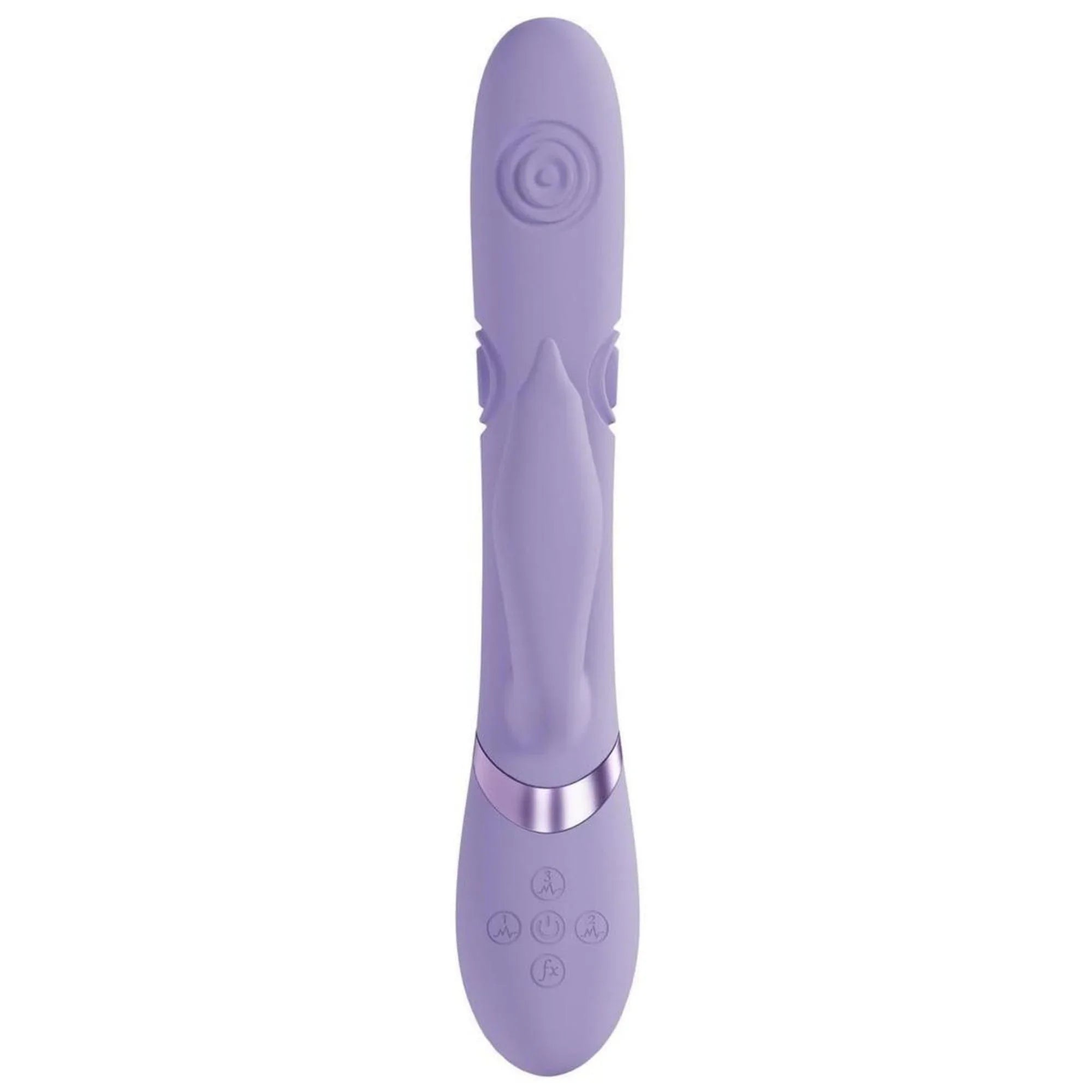 VIVE Pallina Rechargeable Silicone Triple Motor G-Spot VIbrating and Tapping Beads Clit Stimulator