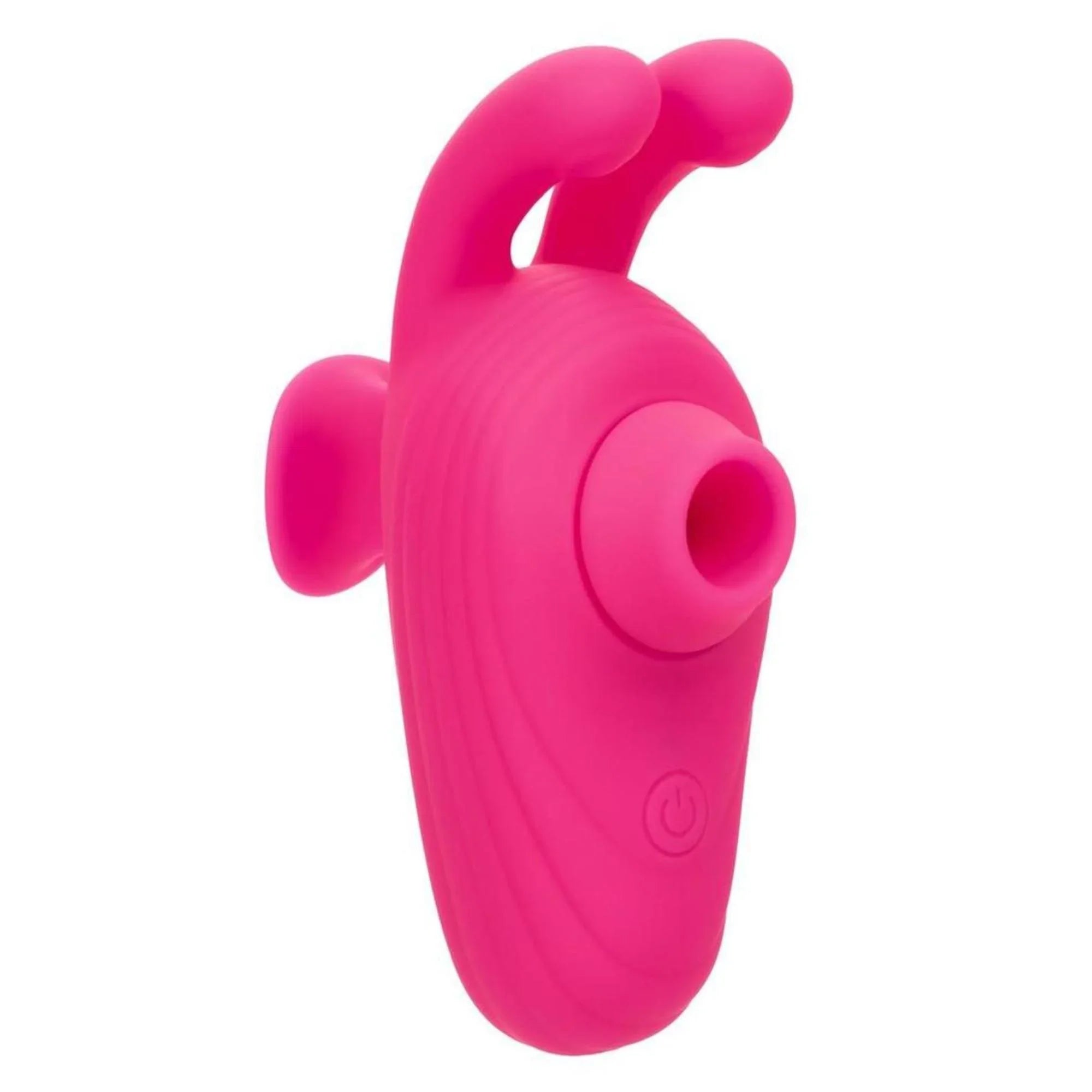 CalExotics Neon Vibes Kissing Bunny Rechargeable Silicone Vibrator