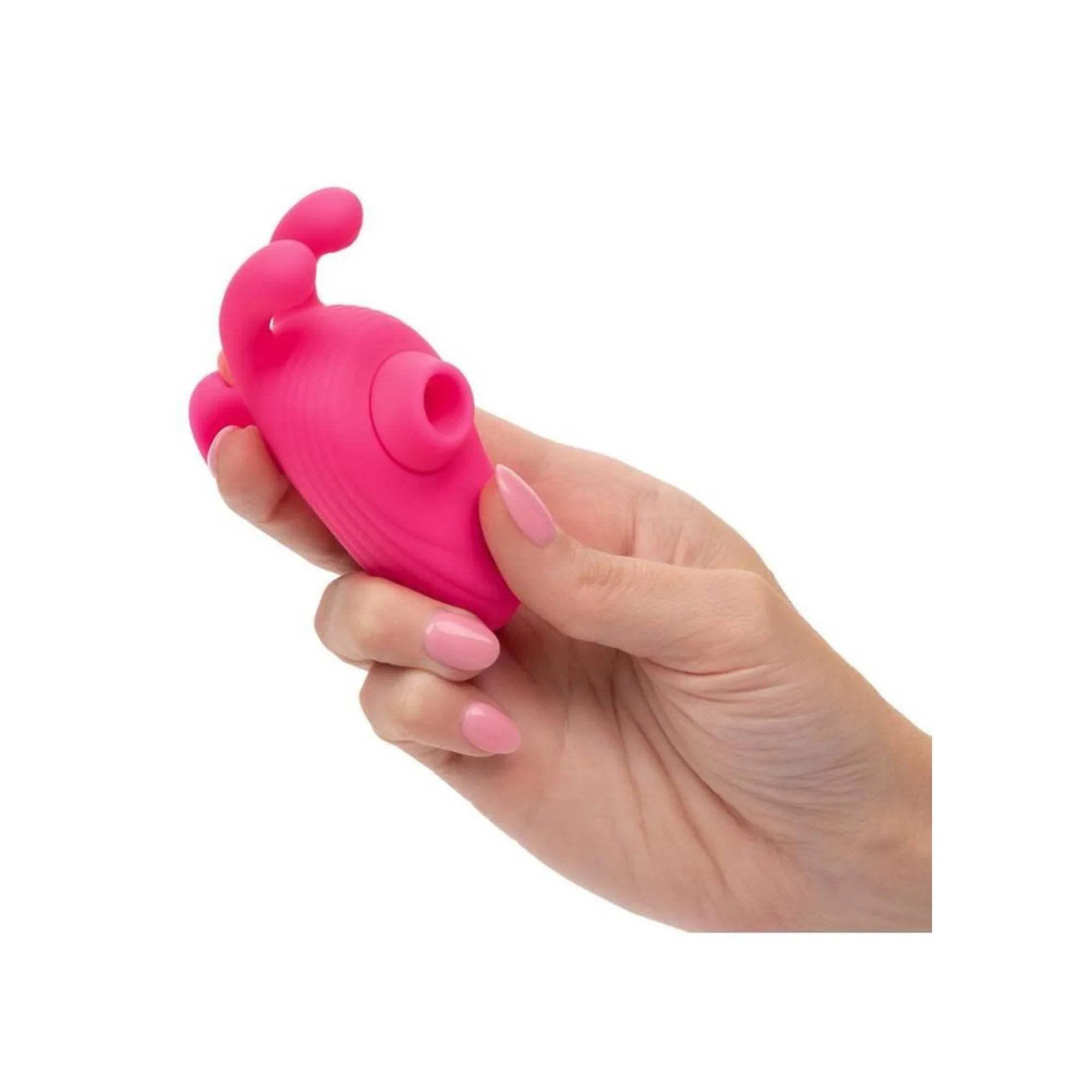 CalExotics Neon Vibes Kissing Bunny Rechargeable Silicone Vibrator