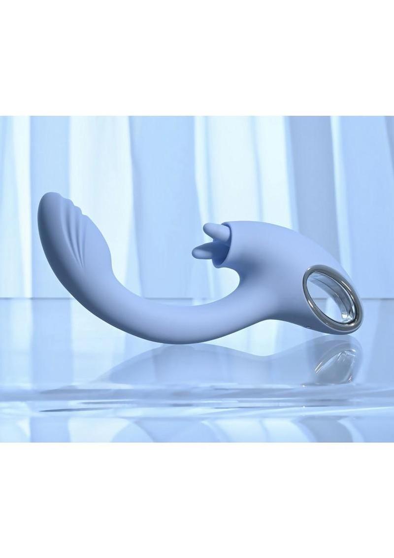 Playboy Sapphire Sky Rabbit Vibrator – Rechargeable Silicone Dual Stimulator