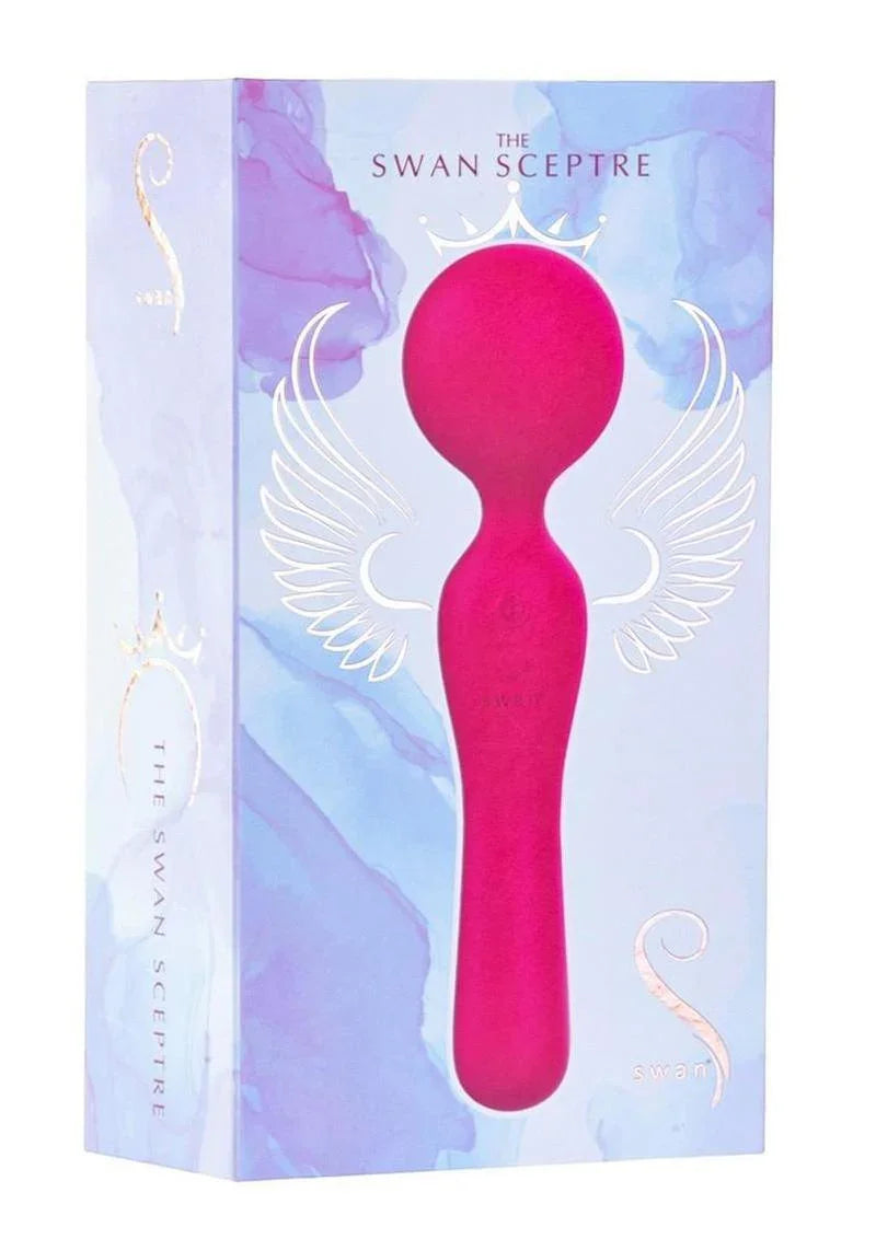 Swan The Swan Sceptre Rechargeable Silicone Dual End Wand Massager