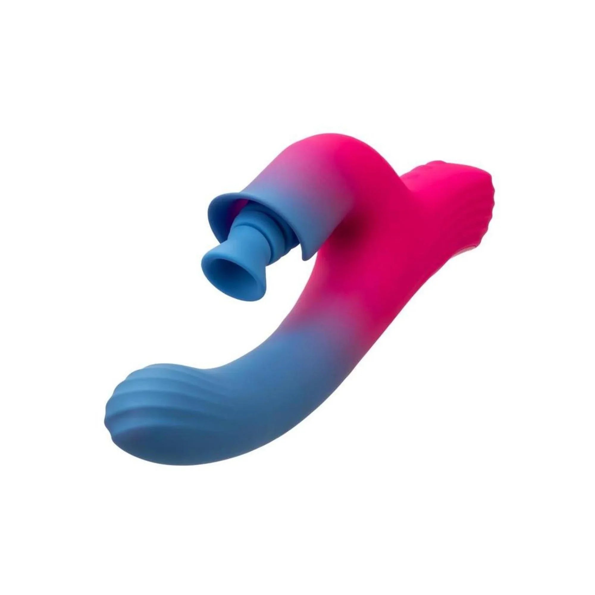 CalExotics Elation Rechargeable Silicone Dual Stimulator with Suction