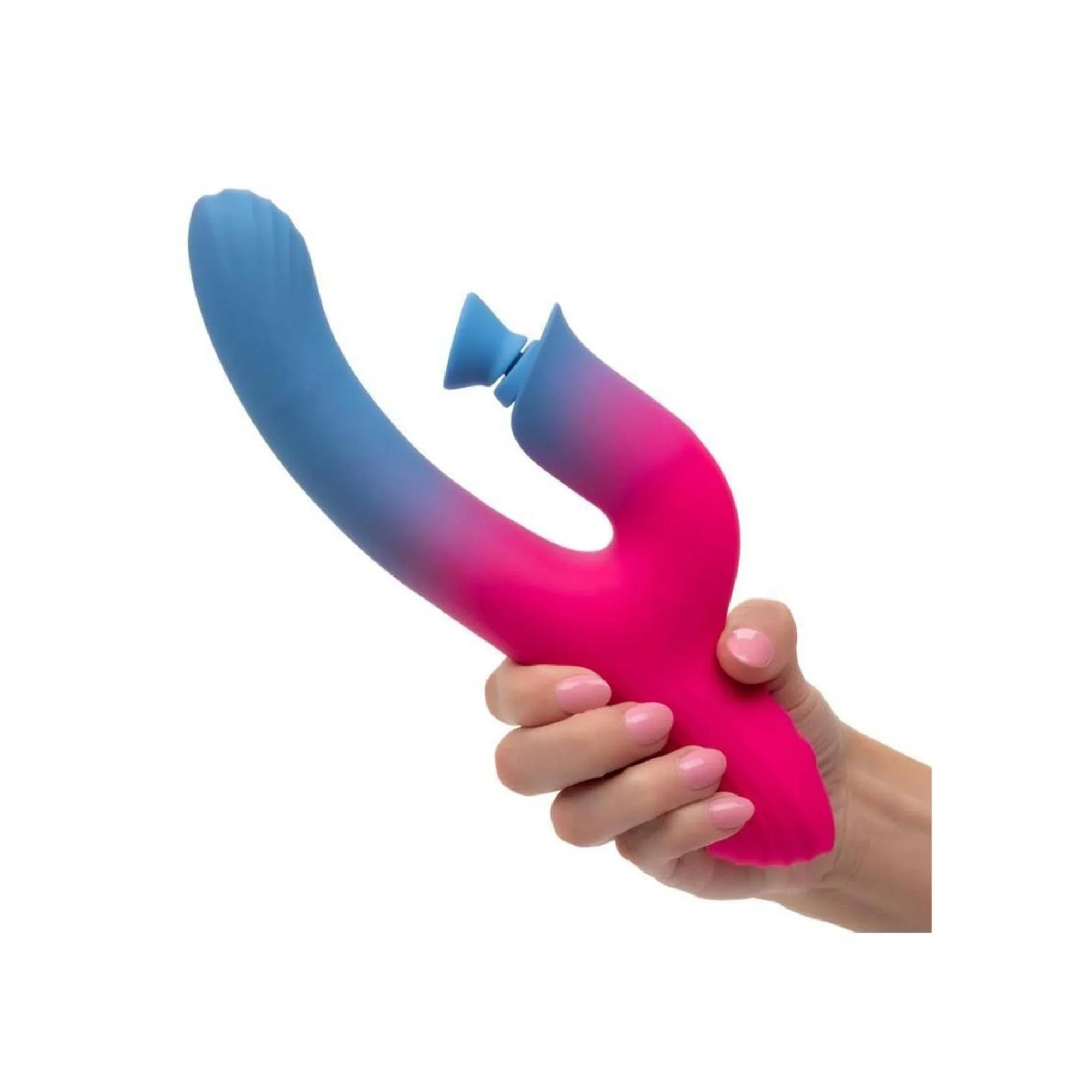CalExotics Elation Rechargeable Silicone Dual Stimulator with Suction