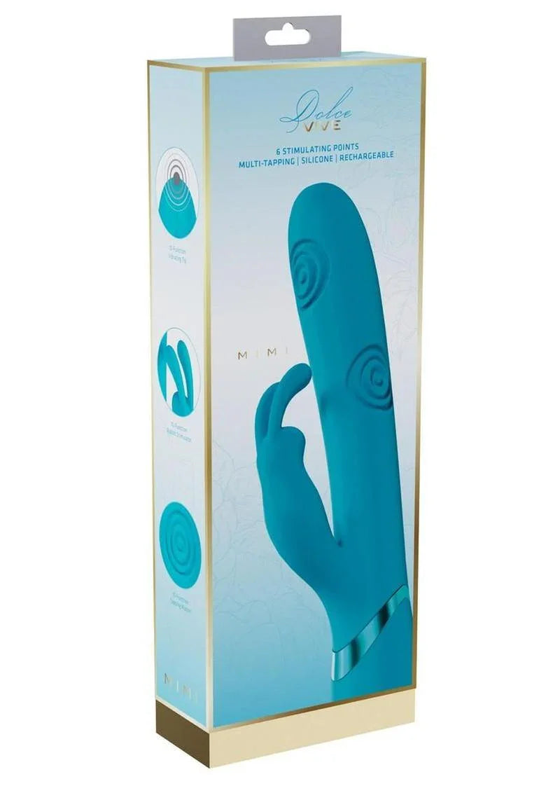 Vive Mimi 10 Function Silicone Rechargeable Triple Motor G-Spot Vibrating and Tapping Rabbit