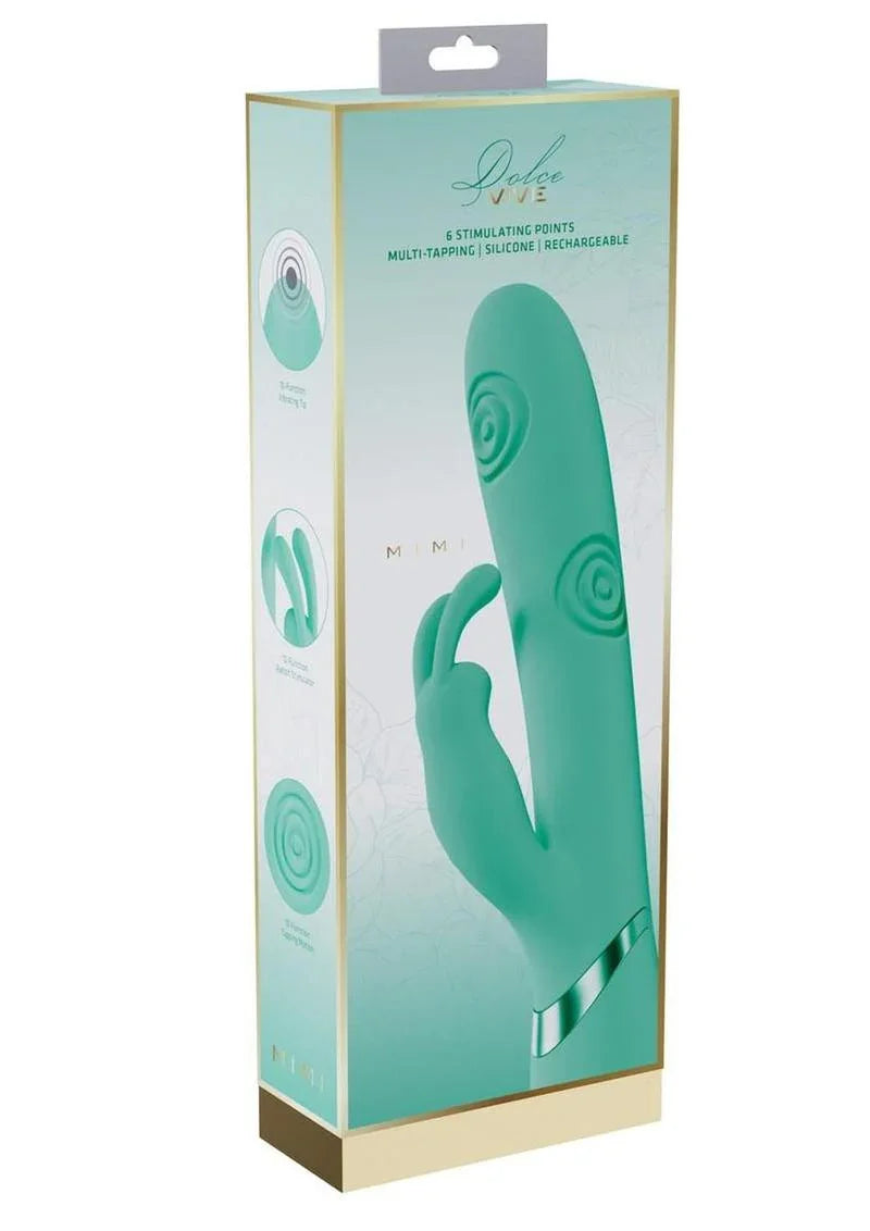 Vive Mimi 10 Function Silicone Rechargeable Triple Motor G-Spot Vibrating and Tapping Rabbit