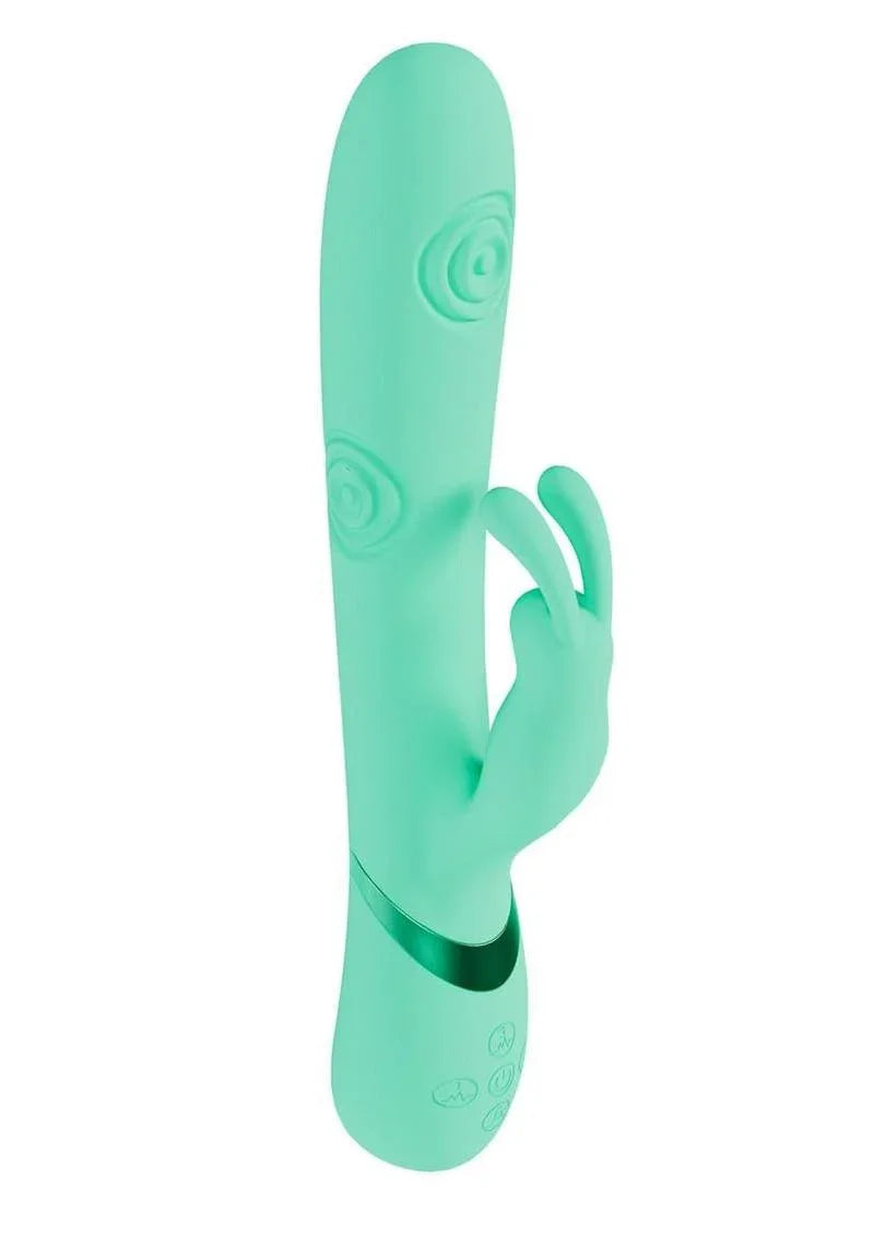 Vive Mimi 10 Function Silicone Rechargeable Triple Motor G-Spot Vibrating and Tapping Rabbit