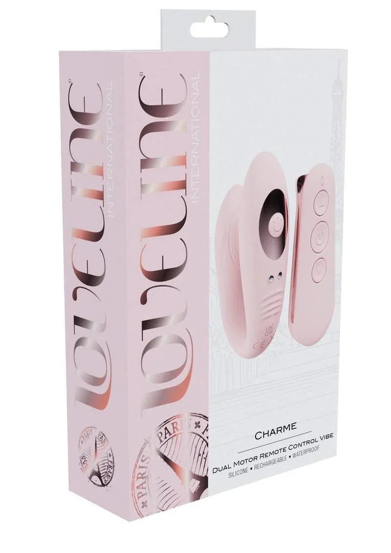 Loveline Charme Dual Motor Silicone Rechargeable Vibrator with Remote Loveline Charme Dual Motor Silicone Rechargeable Vibrator with Remote