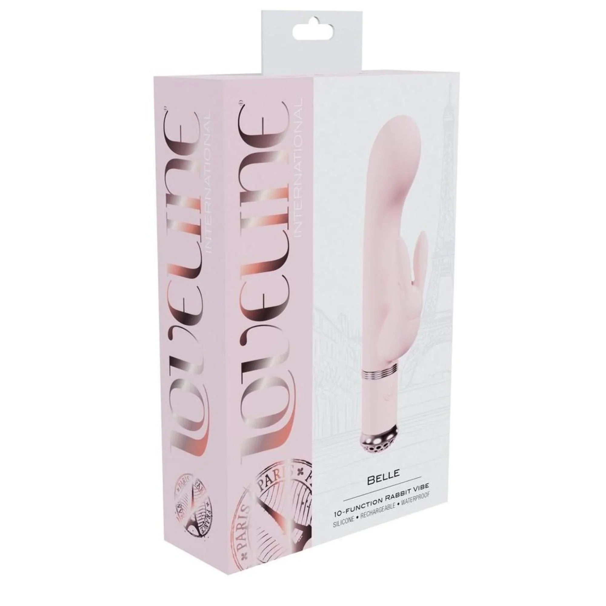 Loveline Belle 10 Function Rechargeable Silicone Rabbit Vibrator Loveline Belle 10 Function Rechargeable Silicone Rabbit Vibrator