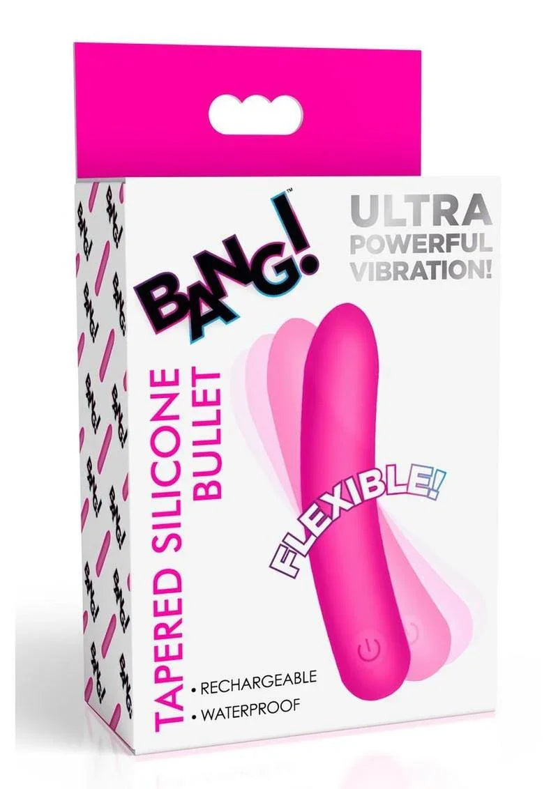 Bang Tapered Flexible Silicone Rechargeable Bullet Vibrator