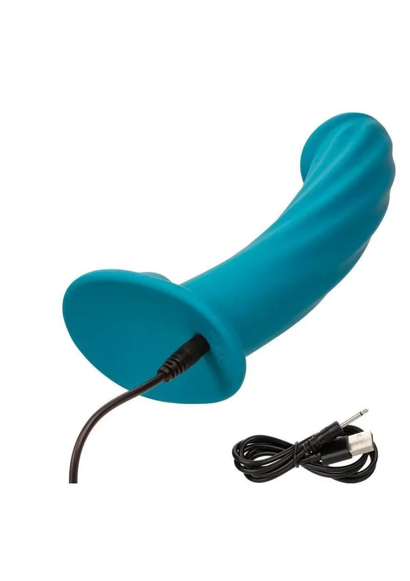 CalExotics G-Ride Long Haul Rechargeable Silicone Vibrating Dildo