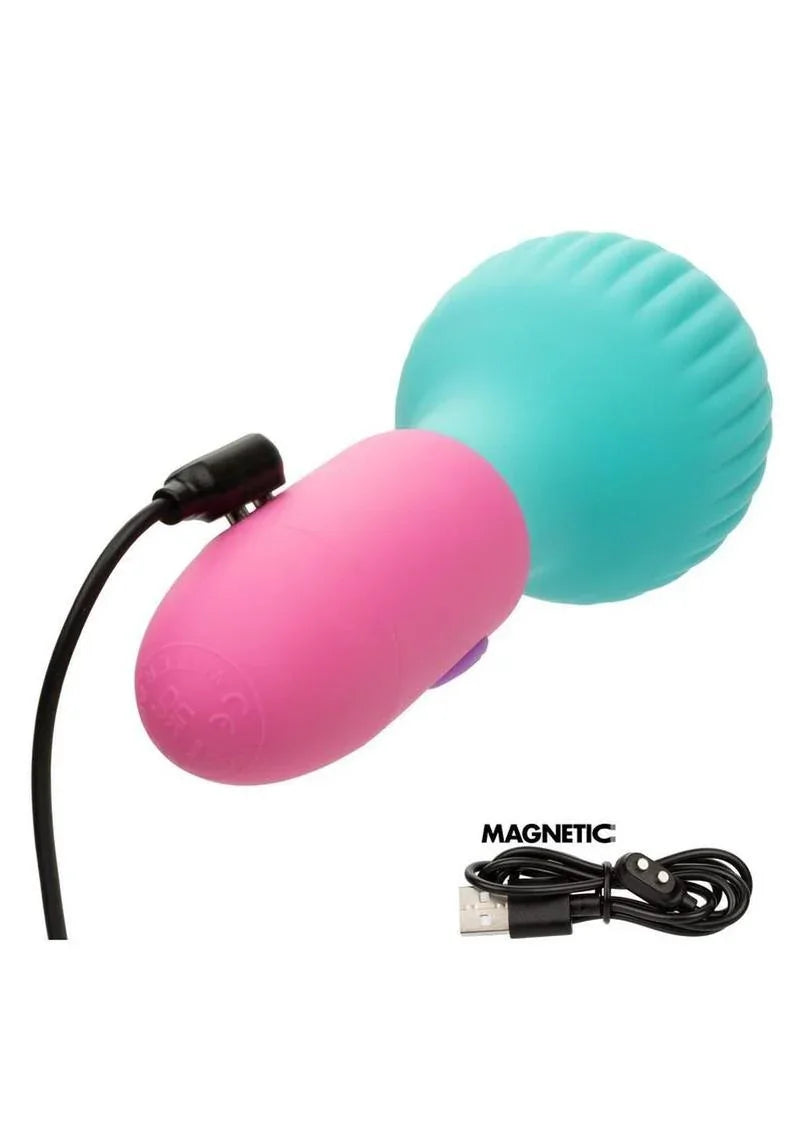 CalExotics Naughty Bits To The Max Vibrating Rechargeable Silicone Wand
