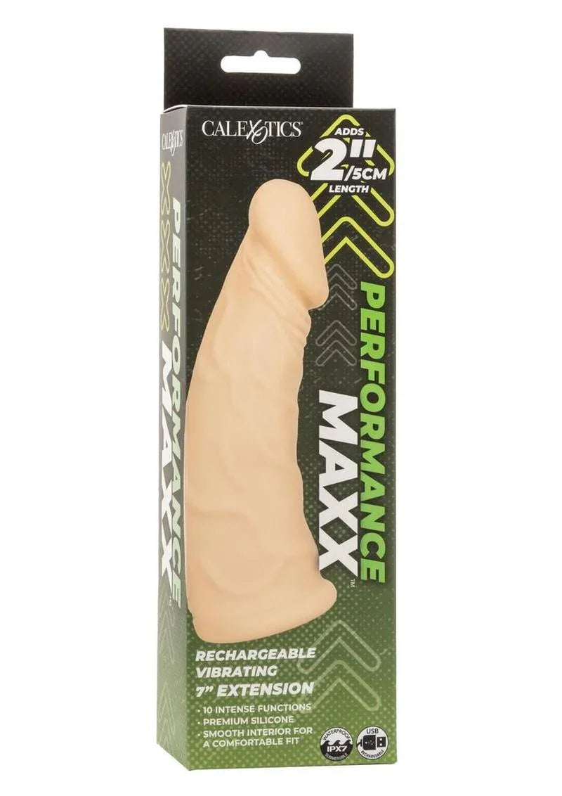 CalExotics Performance Maxx Rechargeable Vibrating Extension – 7”