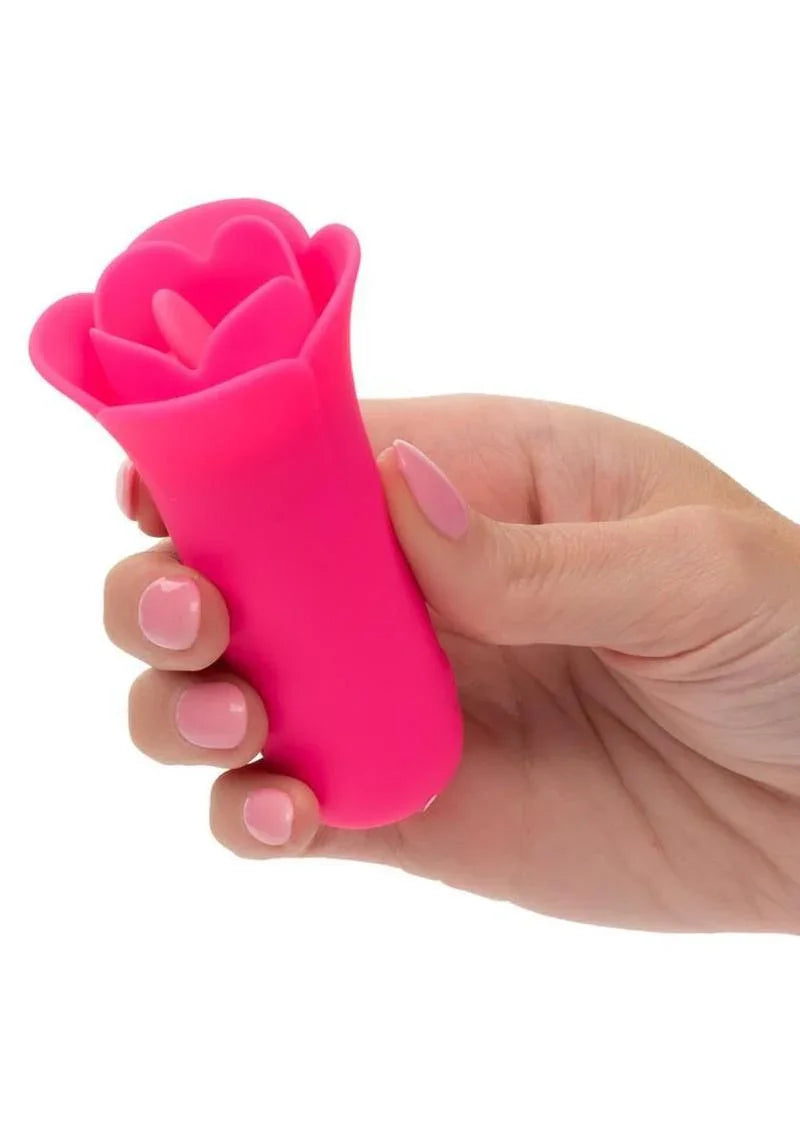 CalExotics Naughty Bits Lily Licker Mini Flower Flicker Rechargeable Silicone Vibrator