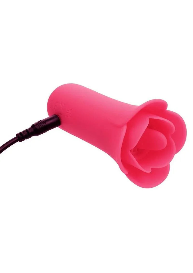 CalExotics Naughty Bits Lily Licker Mini Flower Flicker Rechargeable Silicone Vibrator