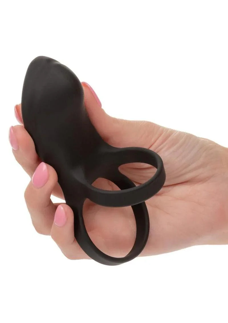 CalExotics Closer Intimate Rechargeable Ring Feel Silicone Cock Ring
