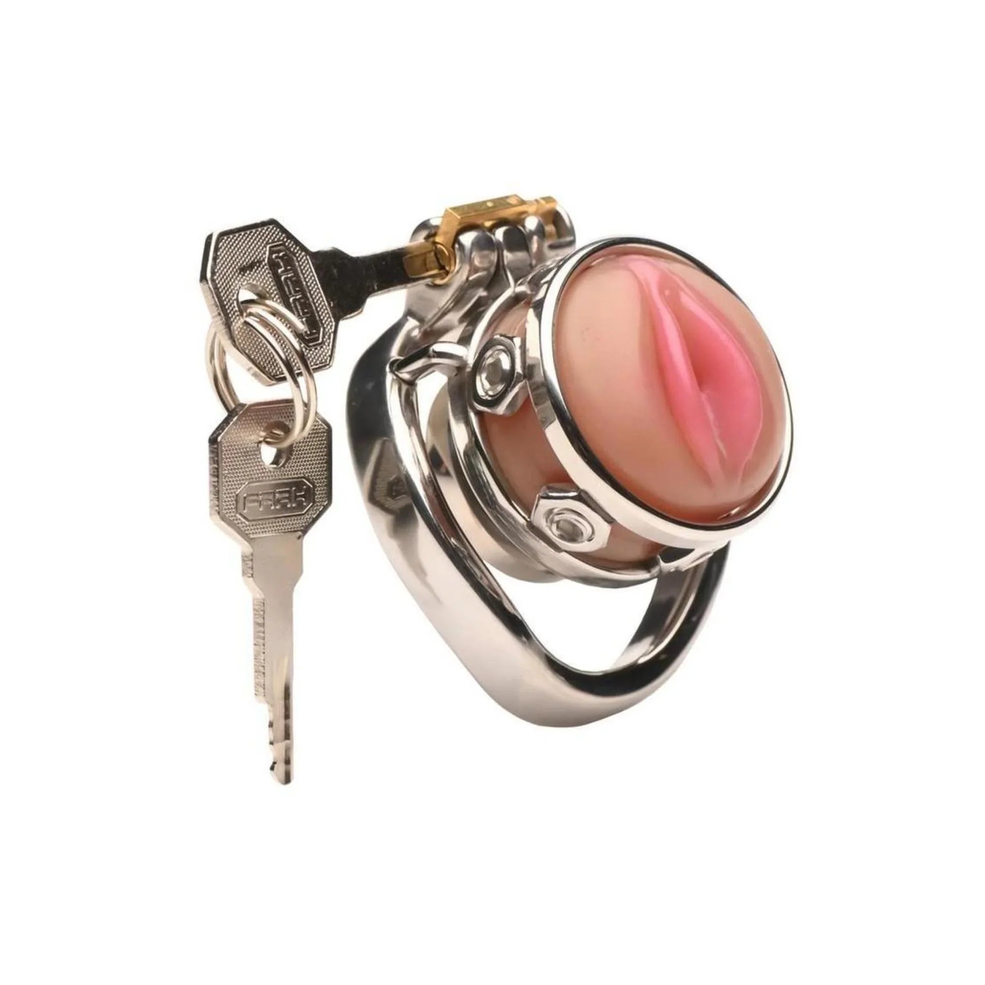 Master Series Pussy Boy Metal Chastity Cage Stainless Steel