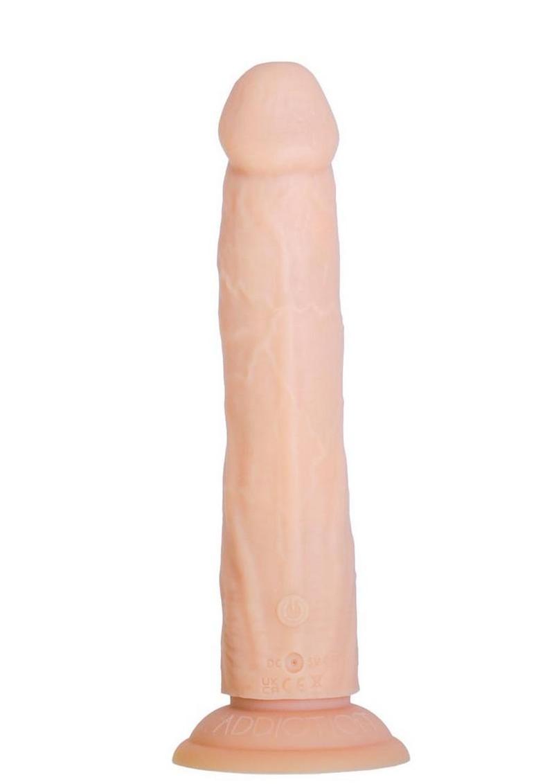 Naked Addiction Rotating & Thrusting Rechargeable Silicone Dong with Remote – 8 Inch
