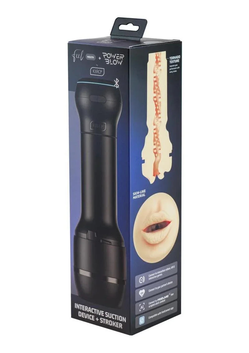 Kiiroo Powerblow & Feel Mouth Stroker Kit - Mouth - Black