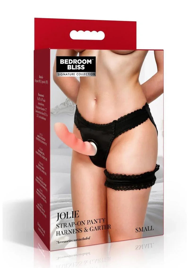 Bedroom Bliss Jolie Strap-On Panty Harness & Garter