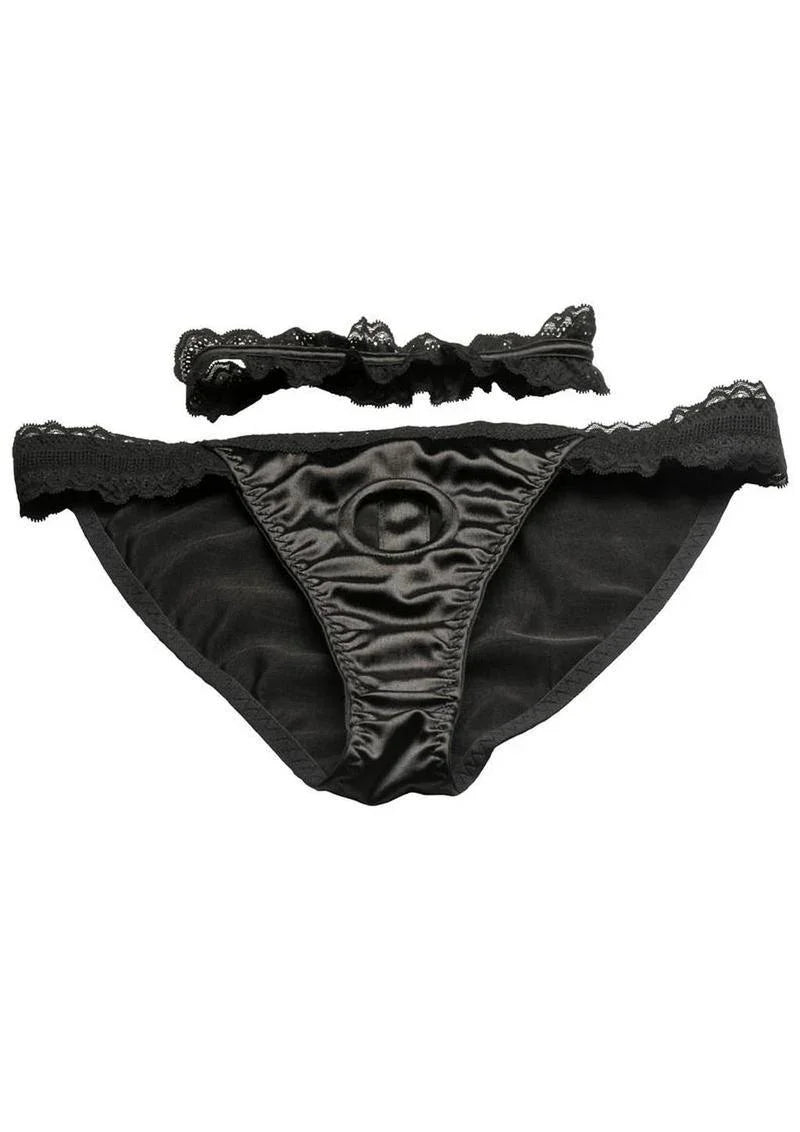 Bedroom Bliss Jolie Strap-On Panty Harness & Garter