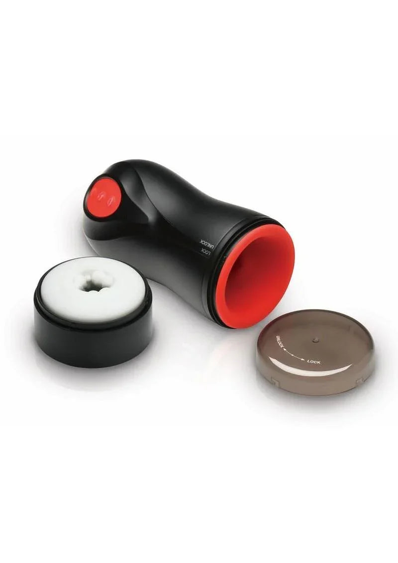 Jock Gyroblast Gyrating, Sucking & Vibrating Rechargeable Masturbator