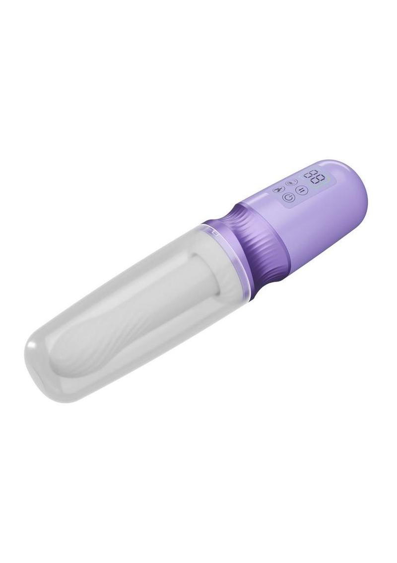 Temptasia Violet Vixen Rechargeable Thrusting Silicone Dildo with Mount
