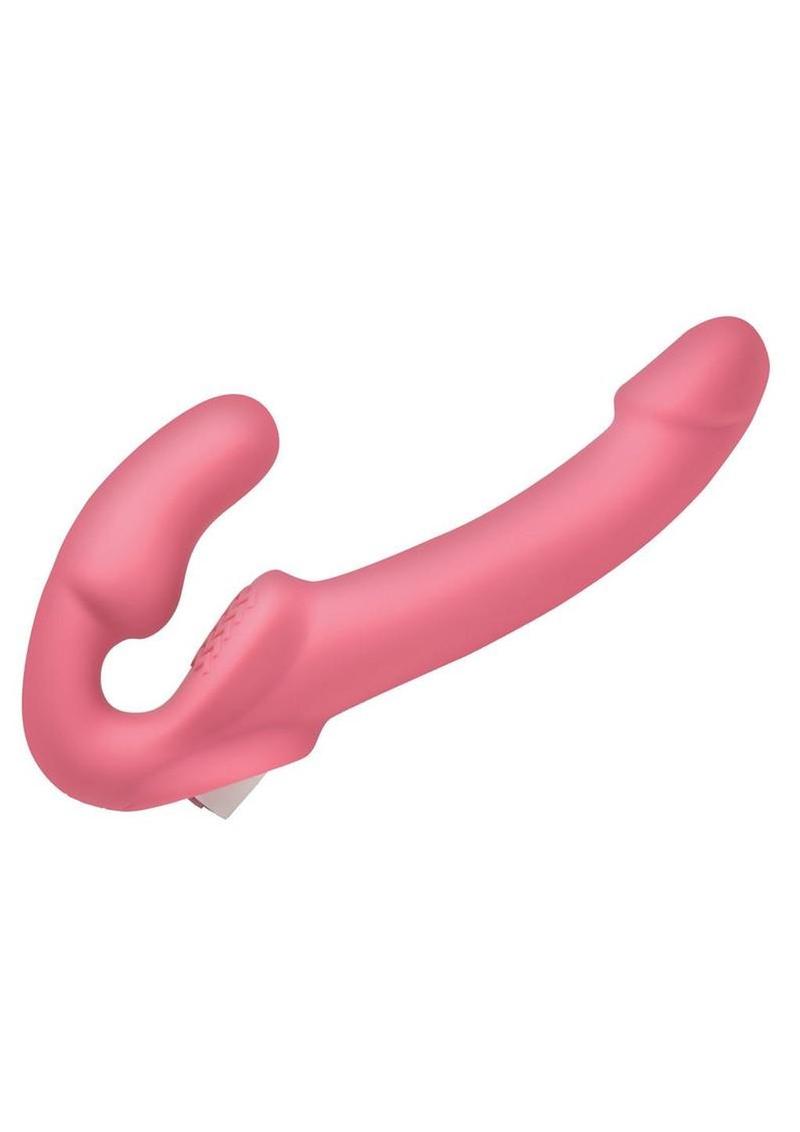 Simply Sweet Candy Crush Vibrating Rechargeable Silicone Strapless Strap-On