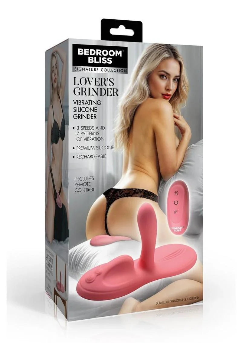 Bedroom Bliss Lover's Grinder Rechargeable Silicone Grinder with Remote Control