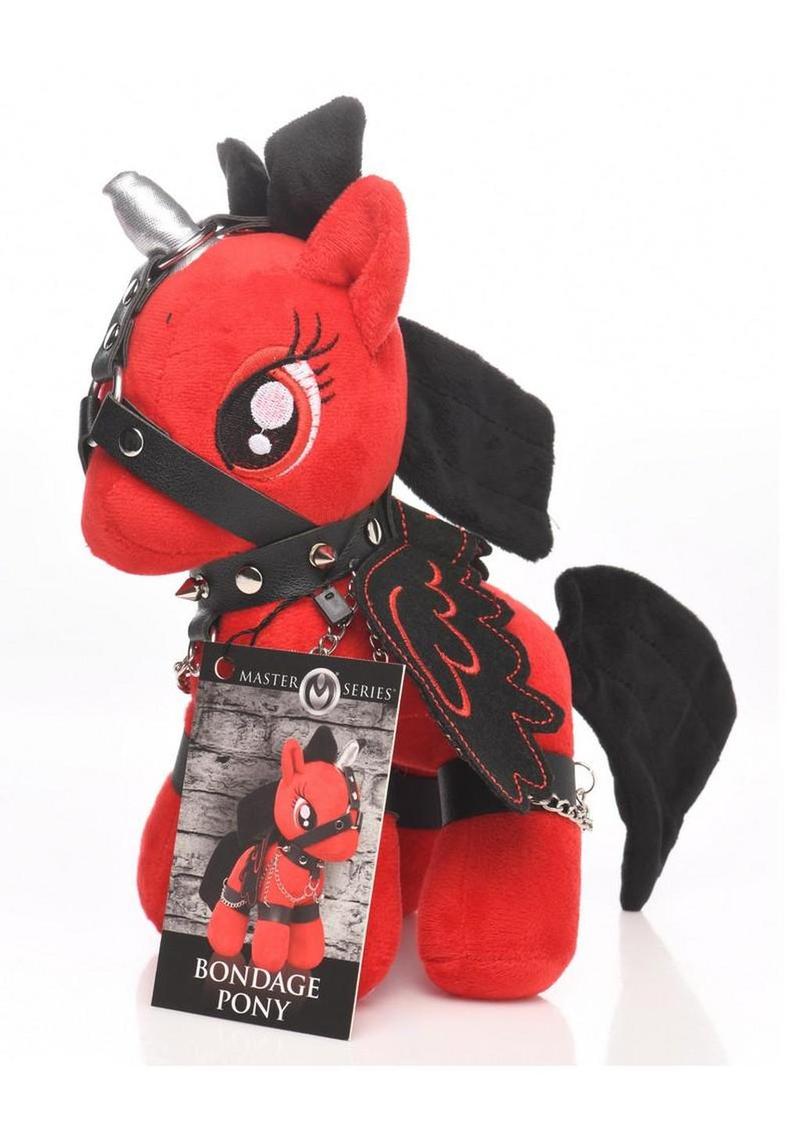 Master Series Bondage Pony Plush Novelty with Harness