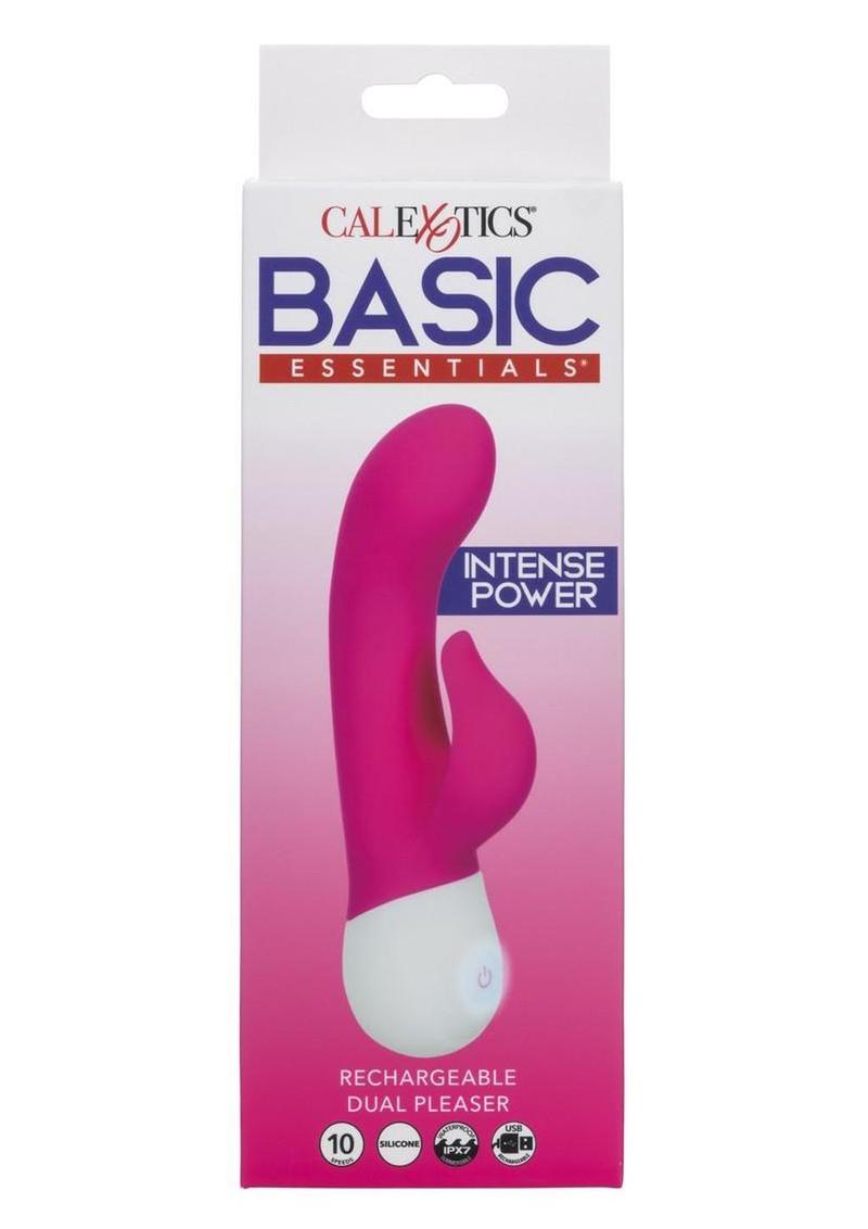 Basic Essentials Rechargeable Dual Pleaser Silicone Vibrator