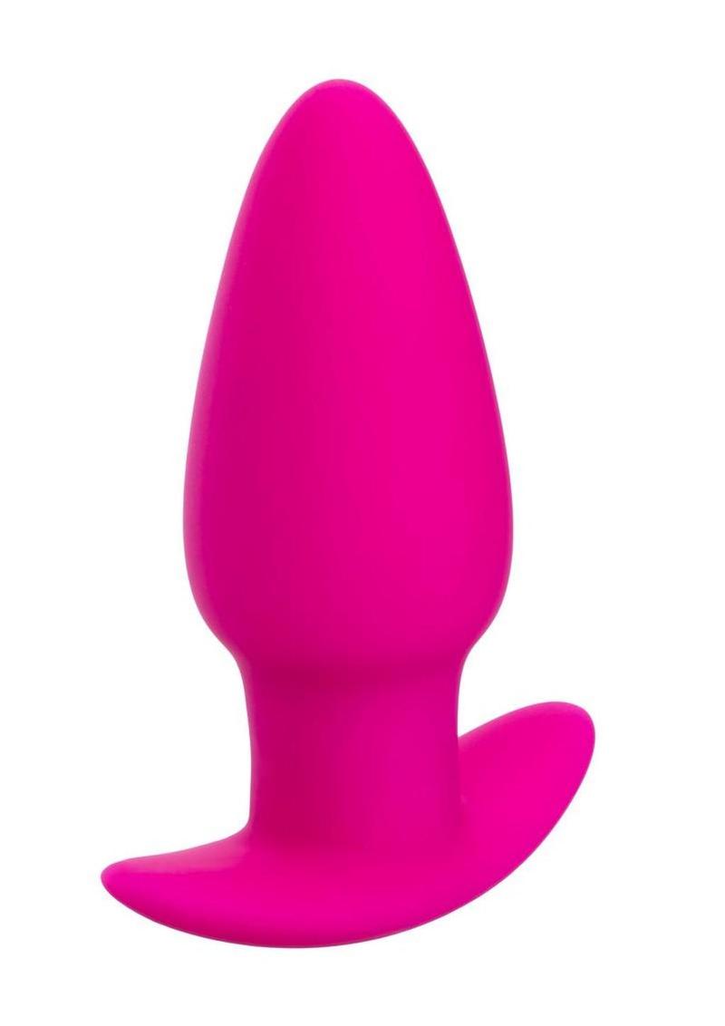 Basic Essentials Rechargeable Silicone Tapered Probe – Waterproof Vibrating Probe