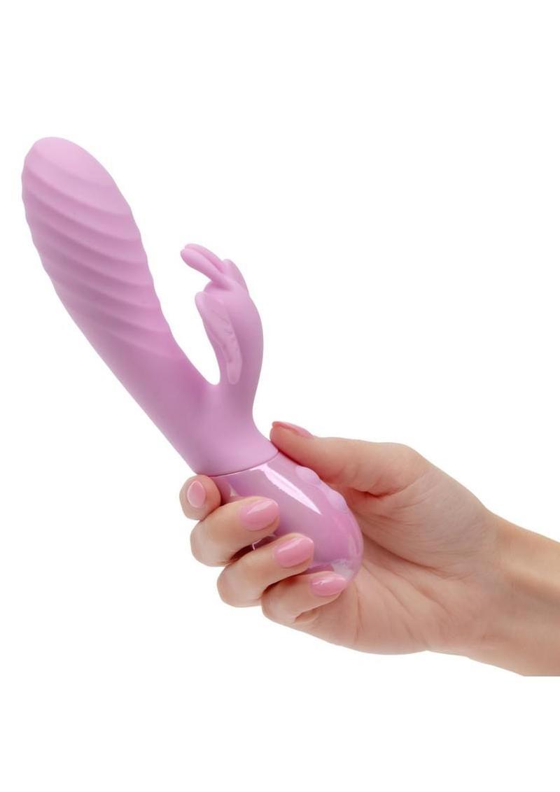Aura Dual Flutter Rabbit Vibrator – Rechargeable Silicone Dual Massager