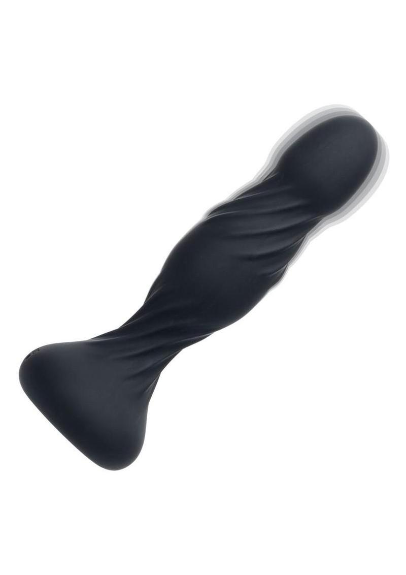 Deep Stud Rechargeable Silicone Reverberating Probe – Dual-Motor Textured Vibrating Anal Toy
