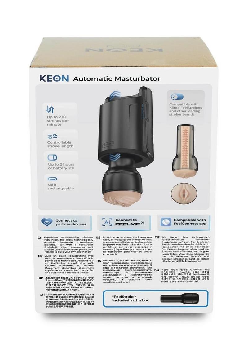 Kiiroo Keon Combo Set Rechargeable Interactive WiFi Masturbator with Feelstroker
