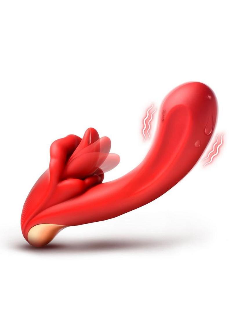 Lickgasm Lusty Licker Rechargeable Silicone Vibrator with Licking Tongue