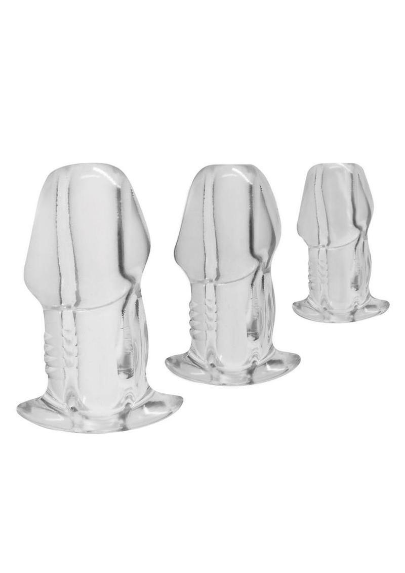 Master Series Dicked Hollow Anal Plug Set (3 Piece)