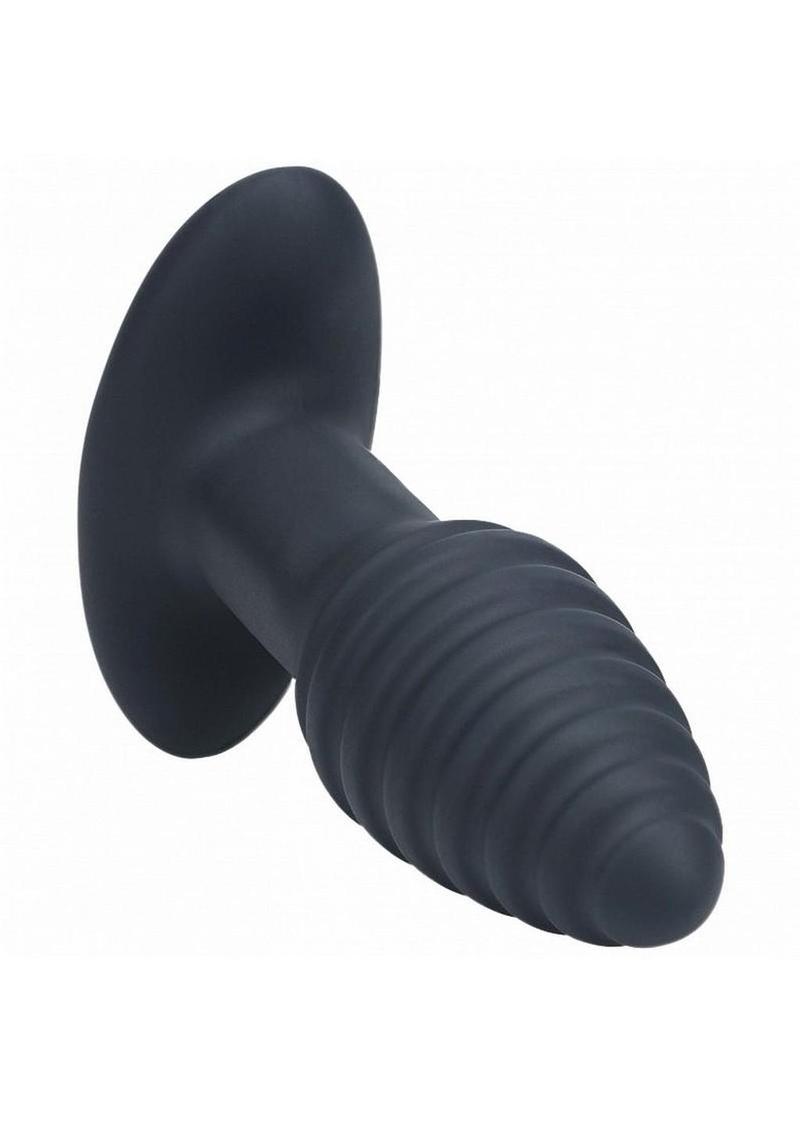 Levelz Vibrating & Rotating Ribbed Silicone Rechargeable Anal Plug with Remote Control