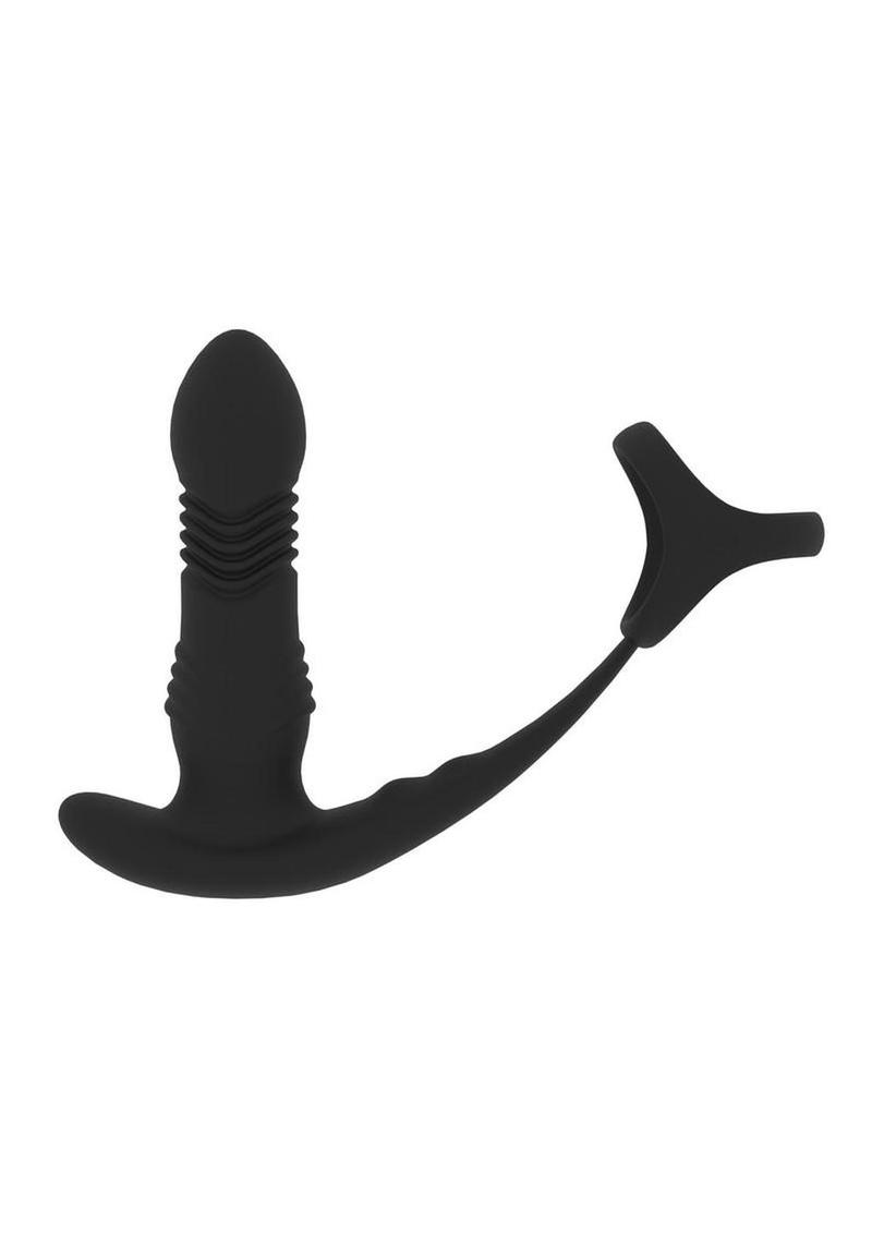 Levelz Vibrating & Thrusting Silicone Rechargeable Prostate Massager with Tri-O Cock Ring
