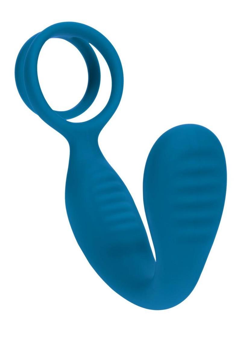 Levelz Vibrating Prostate Stimulator with Cock & Ball Ring Rechargeable Silicone Levelz Vibrating Prostate Stimulator with Cock & Ball Ring Rechargeable Silicone