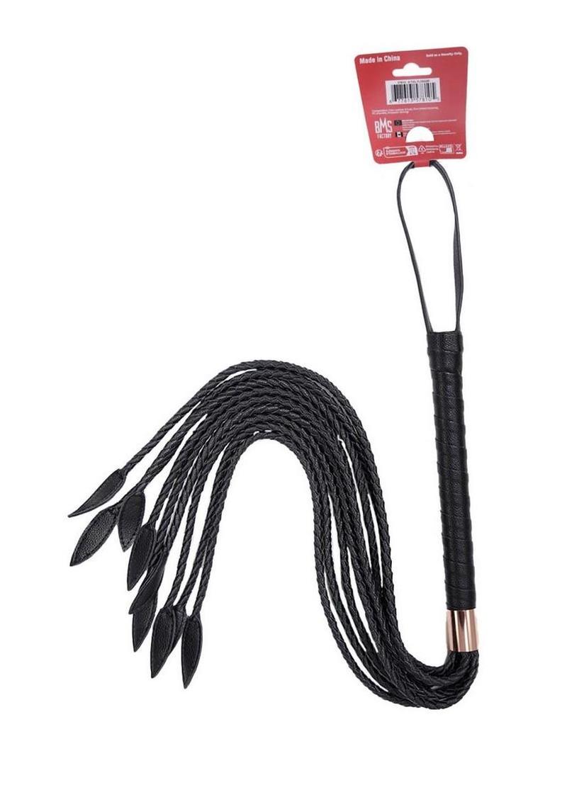 Punishment Braided 9-Tail Flogger with Rose Gold Hardware