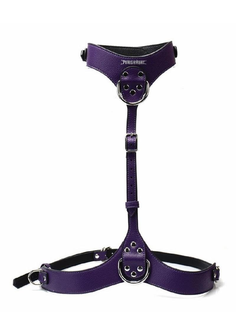 Punishment Adjustable PU Leather Body Harness