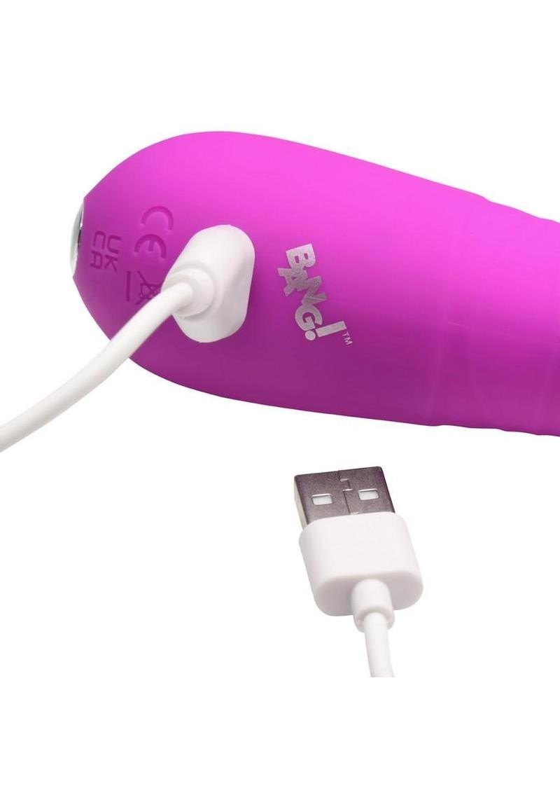 Bang! Thrusting Rechargeable Silicone Vibrator