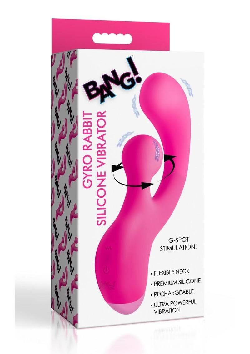 Bang! Gyro Rabbit – Rechargeable Silicone G-Spot & Clitoral Vibrator