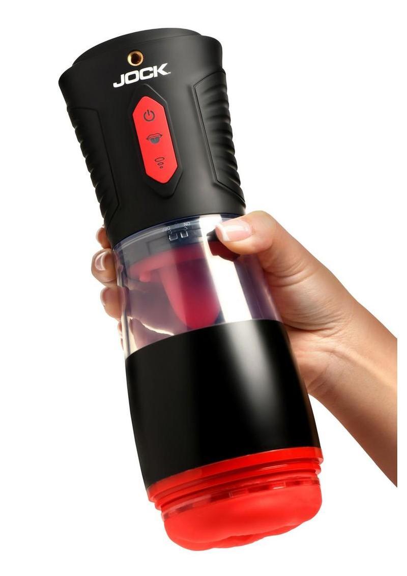 JOCK Blow Job Sucking, Licking & Vibrating Rechargeable Masturbator